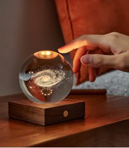 VEILLEUSE GLOBE DE CRISTAL GALAXIE