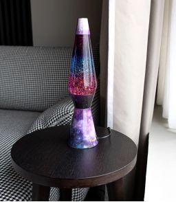 LAMPE A PAILLETTES GALAXIE