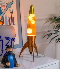 LAMPE A LAVE FUSEE - ORANGE