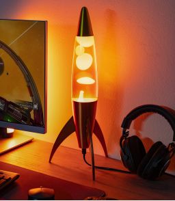 LAMPE A LAVE FUSEE - ORANGE