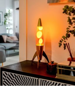 LAMPE A LAVE FUSEE - ORANGE