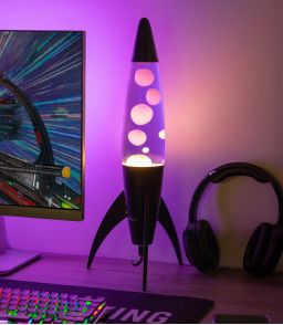 LAMPE A LAVE FUSEE - VIOLETTE