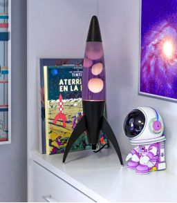 LAMPE A LAVE FUSEE - VIOLETTE