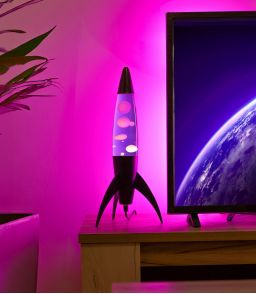 LAMPE A LAVE FUSEE - VIOLETTE