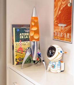 LAMPE A LAVE FUSEE ORANGE