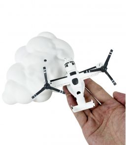 BOEING-BELL V22 OSPRAY EN LEVITATION SUR NUAGE