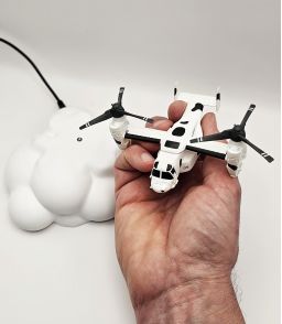 BOEING-BELL V22 OSPRAY EN LEVITATION SUR NUAGE