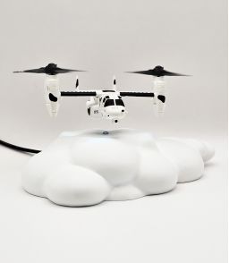 BOEING-BELL V22 OSPRAY EN LEVITATION SUR NUAGE