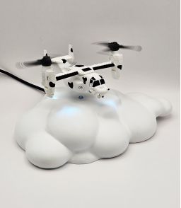 BOEING-BELL V22 OSPRAY EN LEVITATION SUR NUAGE