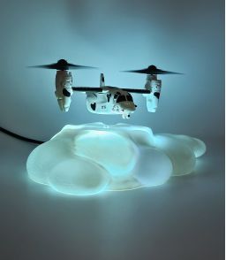 BOEING-BELL V22 OSPRAY EN LEVITATION SUR NUAGE