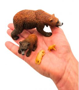 FIGURINES CYCLE DE VIE DE L'OURS BRUN