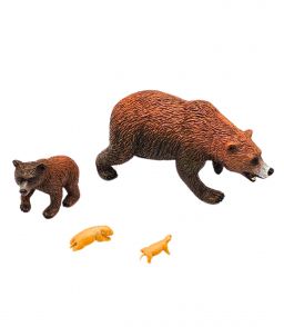 FIGURINES CYCLE DE VIE DE L'OURS BRUN