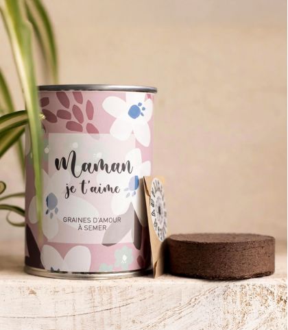 BOITE MAUVAISES GRAINES "MAMAN JE T'AIME"