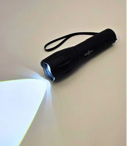 LAMPE TORCHE LED UV/BLANCHE 3W