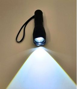 LAMPE TORCHE LED UV/BLANCHE 3W