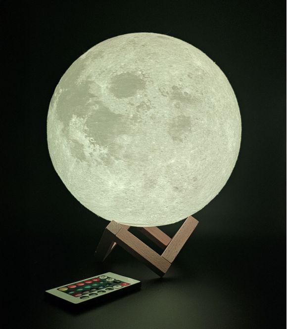 LAMPE LUNE GEANTE 16 COULEURS