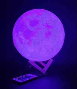 LAMPE LUNE GEANTE 16 COULEURS