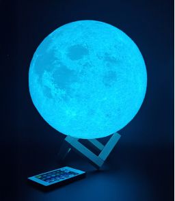 LAMPE LUNE GEANTE 16 COULEURS
