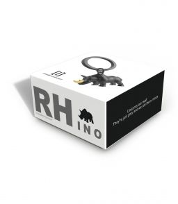 PORTE-CLES METALMORPHOSE - RHINOCEROS