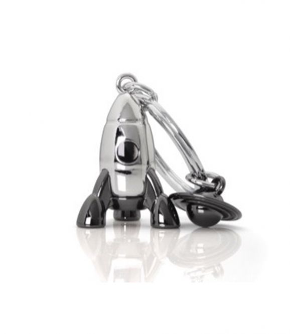 PORTE-CLES METALMORPHOSE - FUSEE ET SA PLANETE