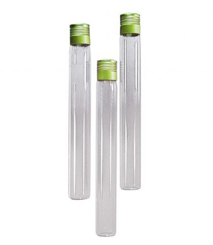 LOT DE 100 TUBES DE CULTURE EN VERRE AVEC CAPSULE EN ALUMINIUM
