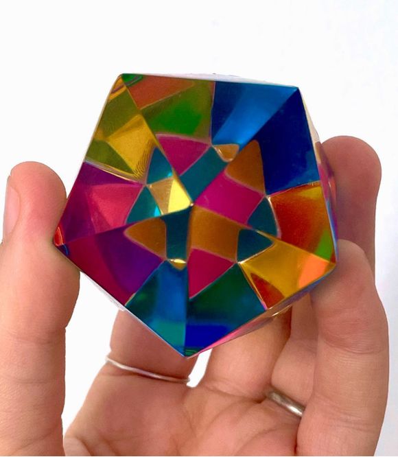 CMY CUBE - POLYHEDRE OPTIQUE SYNTHESE DES COULEURS