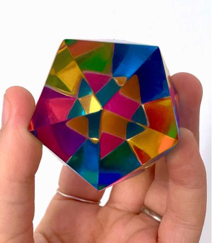 CMY CUBE - POLYHEDRE OPTIQUE SYNTHESE DES COULEURS