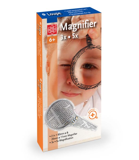 LOUPE A MAIN PLASTIQUE TRANSPARENT