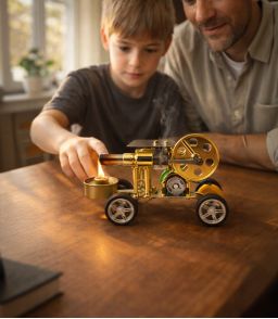 VOITURE AVEC MOTEUR DE STIRLING