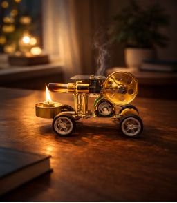 VOITURE AVEC MOTEUR DE STIRLING