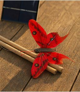 PAPILLON SOLAIRE 10 CM AVEC CELLULE INCLINEE