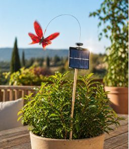 PAPILLON SOLAIRE 10 CM AVEC CELLULE INCLINEE