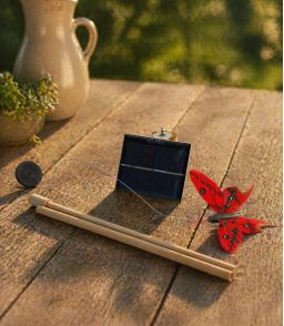 PAPILLON SOLAIRE 10 CM AVEC CELLULE INCLINEE