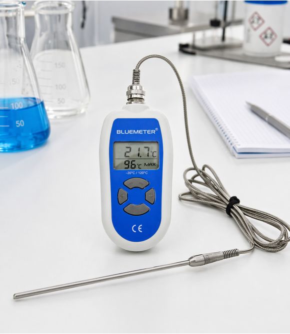 THERMOMÈTRE NUMERIQUE AVEC SONDE DEPORTEE INOX 20CM - BLUEMETER