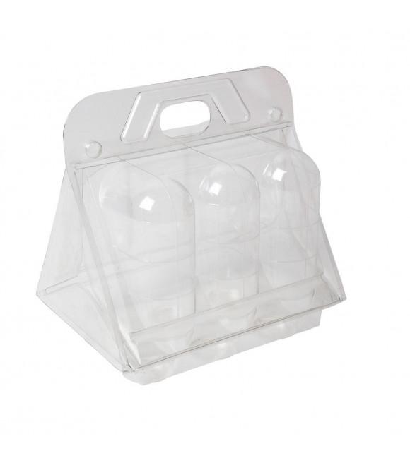 LOT DE 6 SERRES PLASTIQUE POUR GERMINATION