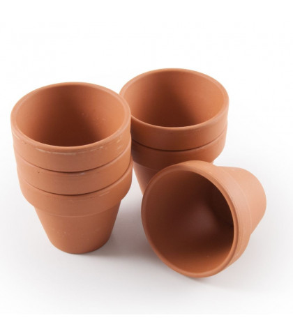 LOT DE 30 POTS EN TERRE CUITE