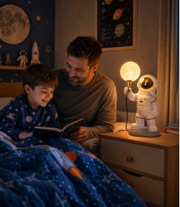 LAMPE ASTRONAUTE LUNE