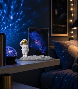 CADRE PHOTO ASTRONAUTE AU GARDE-A-VOUS