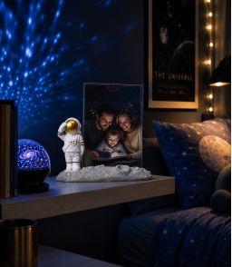CADRE PHOTO ASTRONAUTE AU GARDE-A-VOUS