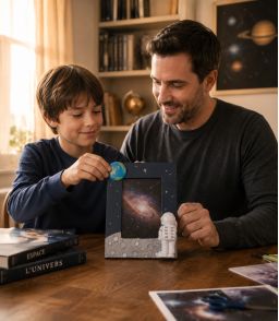 CADRE PHOTO ASTRONAUTE OBSERVATEUR