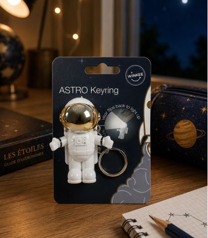 PORTE-CLES ASTRONAUTE LUMINEUX