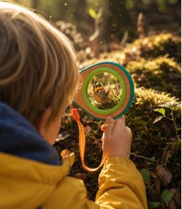 KIT DECOUVERTE DE LA NATURE : LOUPE EN BOIS ET SIFFLET