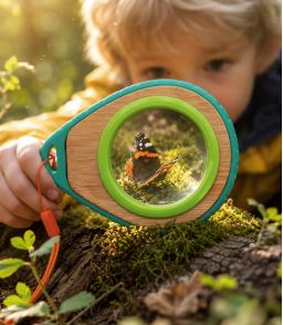 KIT DECOUVERTE DE LA NATURE : LOUPE EN BOIS ET SIFFLET