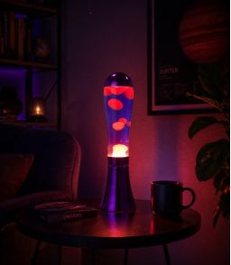 LAMPE A LAVE MAGMA - VIOLET/ROUGE