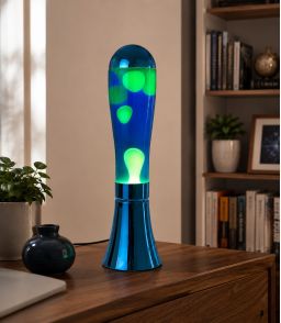 LAMPE A LAVE MAGMA - BLEU/VERT