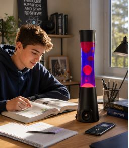 LAMPE A LAVE ENCEINTE BLUETOOTH