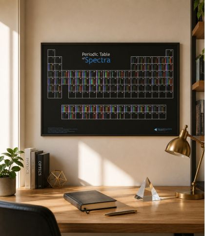 TABLEAU PERIODIQUE DES SPECTRES LUMINEUX