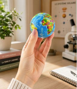 BALLE ANTI-STRESS GLOBE TERRESTRE
