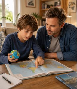 BALLE ANTI-STRESS GLOBE TERRESTRE