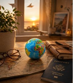 BALLE ANTI-STRESS GLOBE TERRESTRE
